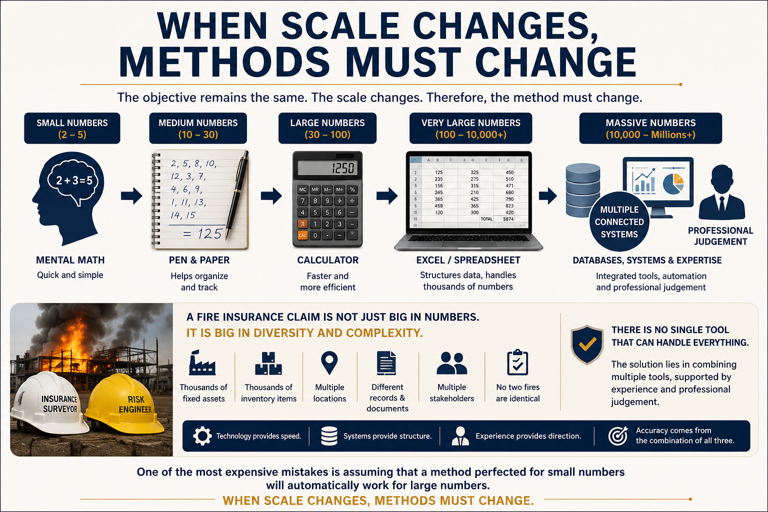 When Scale Changes, Methods Must Change